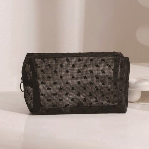 [옷자락] 여성용 네트망 사각형 방수수납 파우치
