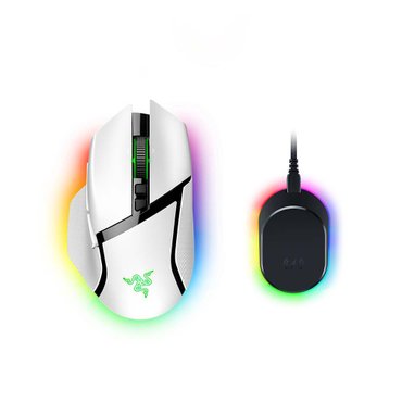 RAZER 레이저 바실리스크 V3 프로 화이트 무선충전팩