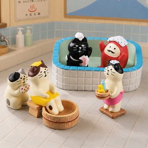 목욕탕 고양이 피규어