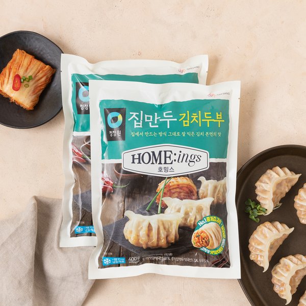 호밍스 집만두 김치두부 400g 2P