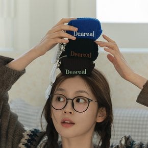 [무케] 디어리얼_브레드 키링 파우치 (3colors) 에어팟파우치 버즈케이스 화장품파우치