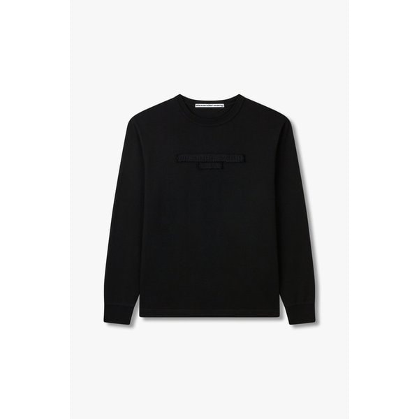 [UNISEX] 로고 패치 롱 슬리브 티셔츠 3625120004000