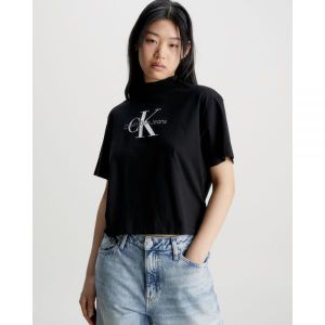 이스퀘어 5021845 Calvin Klein Relaxed Monogram T-shirt - Black