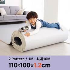 12T PVC 층간소음방지 롤매트 폭 110cm x 1m