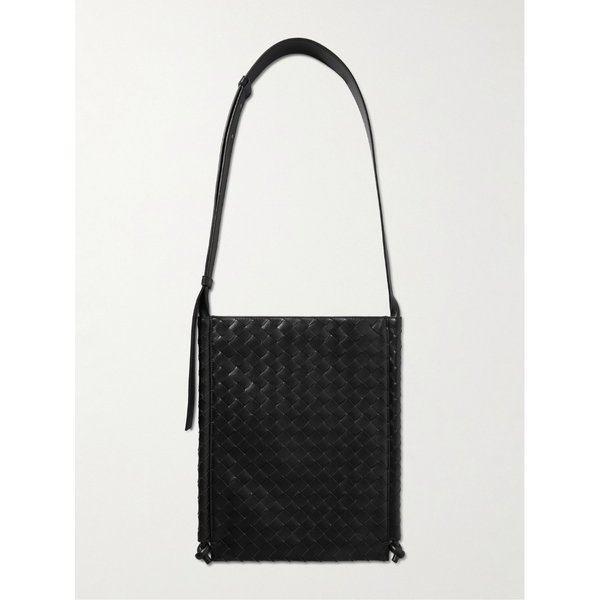 플랫 루프 인트레치아토 가죽 메신저백 1647597331121751