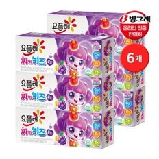 빙그레 요플레 짜먹는 키즈 포도 6입 6개 / 캐치티니핑