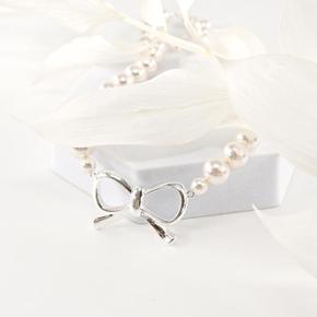 925Silver 오버사이즈 리본 진주 목걸이 OPHEN1365 (S8361833)