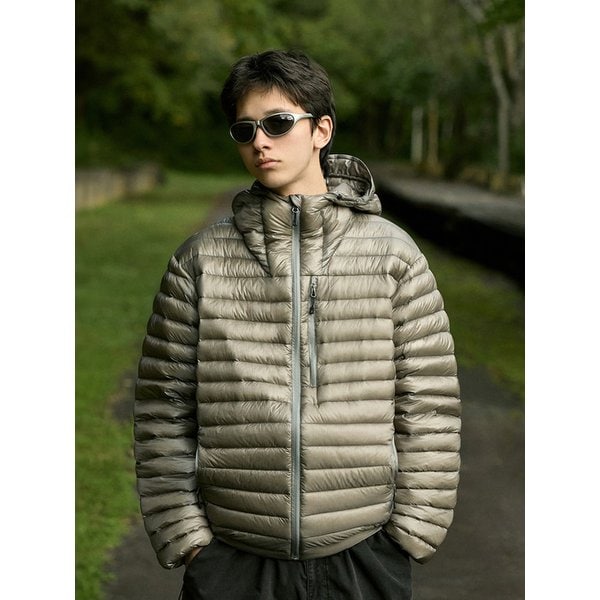 사일런트 시스루 후드 경량 다운패딩 MPJ112 / 4color M