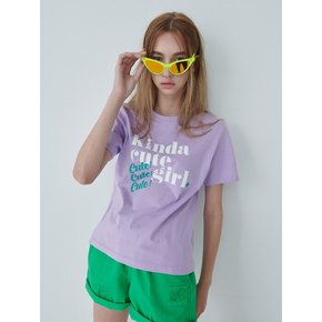 KINDA CUTE GIRL 티셔츠/바이올렛