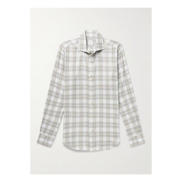 체크 코튼 리오셀 혼방 플란넬 셔츠 뉴트럴 46376663162880470