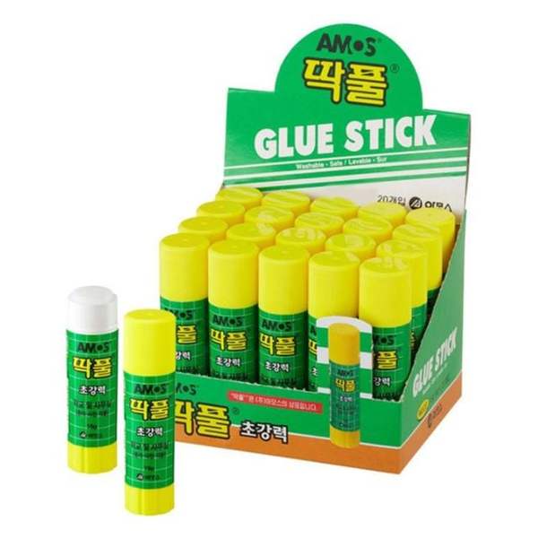 아모스 초강력 고체풀 딱풀 15g (20개입) - SSG.COM