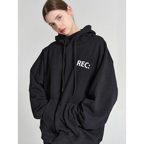 LAND REC LOGO HEAVY HOODIE BLACK