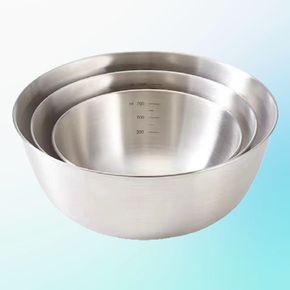 단단한 반죽 스텐 제과 눈금표 바가지 쌀세척 믹싱볼