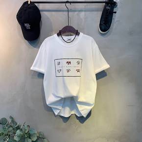 / (신상 무료배송)리데 낙서 프린팅 반팔 티셔츠 3color