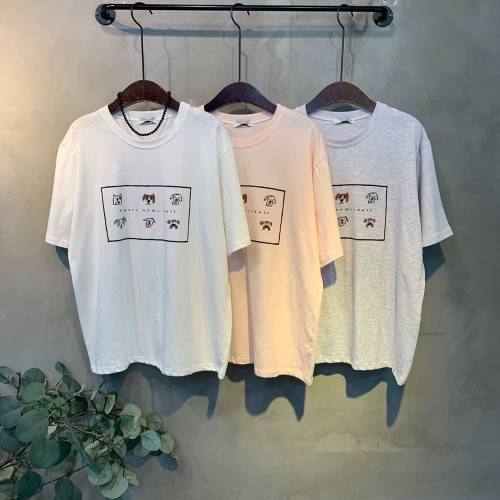 씨샵인더룸 / (신상 무료배송)리데 낙서 프린팅 반팔 티셔츠 3color