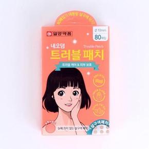 네오덤 트러블 패치 살구색 80매 7279 점밴드 스팟 트러블 케어 상처 피부 보호 밴드