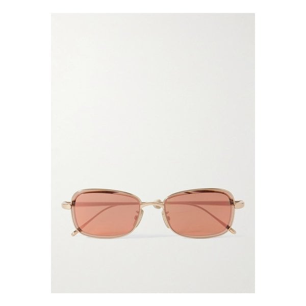 스퀘어 프레임 로즈 골드톤 선글라스 1647597359431838