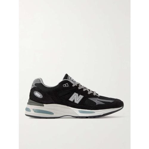 [해외배송] NEW BALANCE 991V2 스웨이드 메쉬 & 페이크 레더 스니커즈 U991 B0081042345