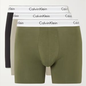 Calvin Klein 켈빈 클라인 언더웨어 쓰리팩 모던 로고 우븐 코튼 복서 브리프