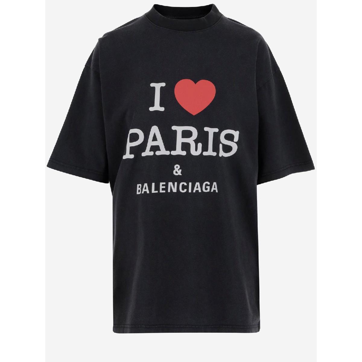 BALENCIAGATシャツ 764235TRVU91041 BALENCIAGA Balenciaga T-shirts and Polos Black