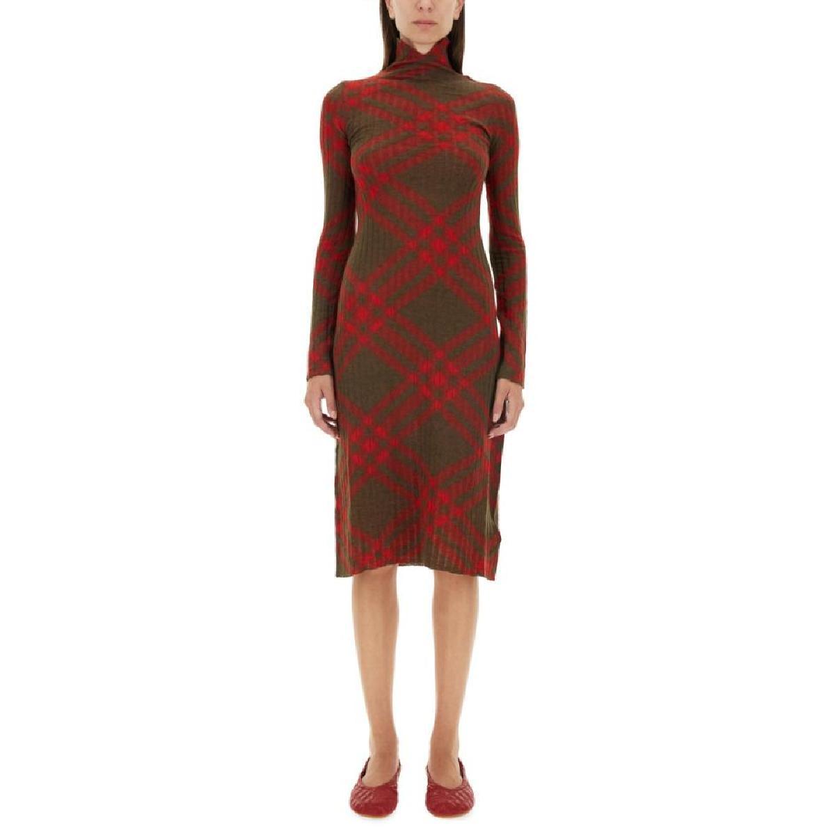 BURBERRY CHECK WOOL BLEND DRESS 8093580_C1205 - 이마트몰