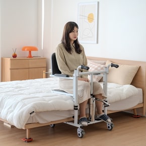 LH-ML1 수동 환자 장애인 노인용 리프트 휠체어 의자 실내 활동 이송 이동 도우미 침대 화장실
