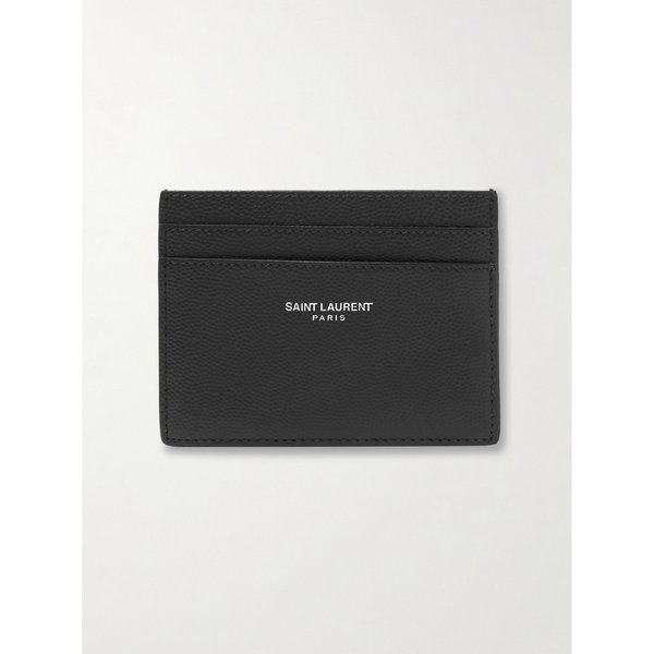 로고 프린트 페블 그레인 가죽 카드지갑 19971654707027763