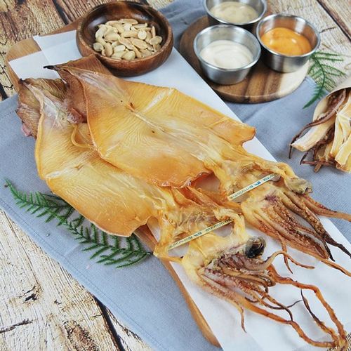 어부예찬 국내산 촉촉오징어 왕특대 8미(2미X4봉)+오징어채 1봉(50g)..[36125140]