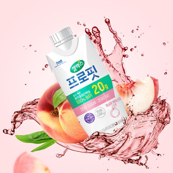 프로핏 웨이프로틴 드링크 복숭아 1박스(330ml x 12입)