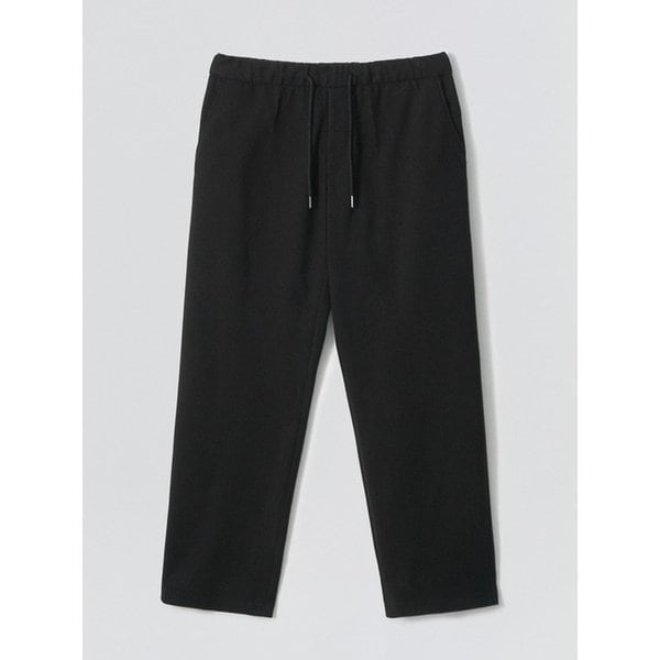 Brushed Banding Pants Black