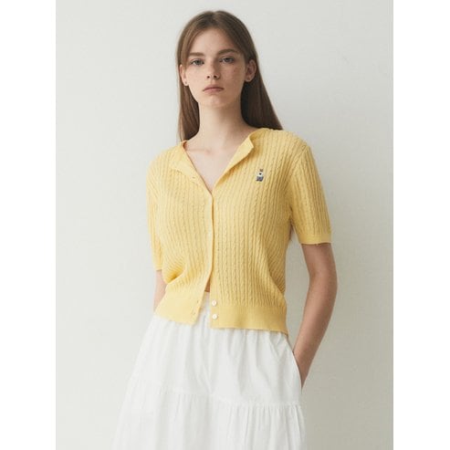 후아유 Steve Summer Short Sleeve Cardigan WHCKE3741F