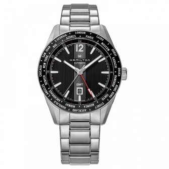  Broadway GMT LIMITED EDITION 5 46MM Watch H43725131 [] [해밀턴] 시계 브로드 웨이 블랙