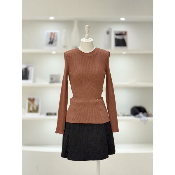 [여주점] 여성 베이직 골지 니트 풀오버 (D251KSK011)