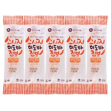 미도식품 소시지 미도바 점보 120g 5팩