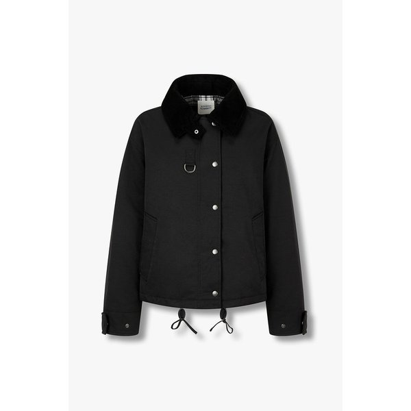 코듀로이 카라배색 퀼팅 숏점퍼 9196113117099