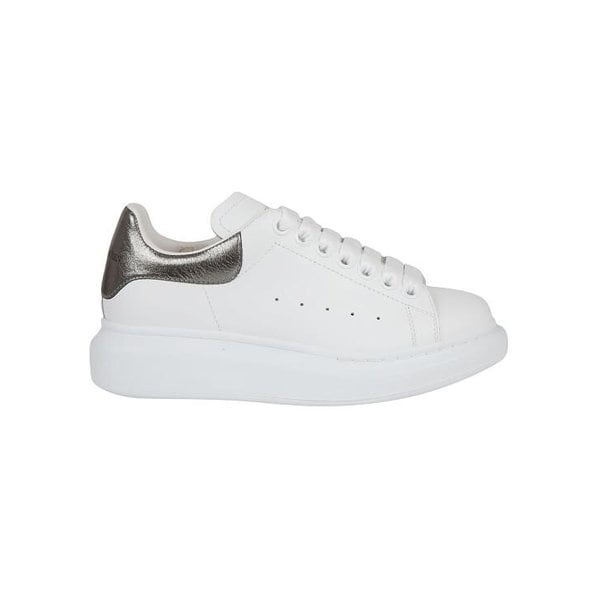[해외배송] 24FW 알렉산더 맥퀸 오버솔 스니커즈 553770 WHFBU 9042 WHITE BLK