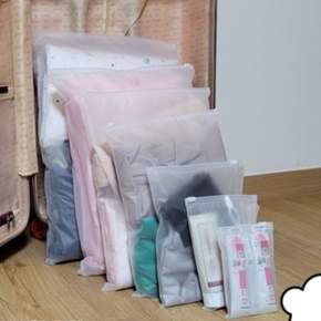 1장 14x20 반투명 다회용 지퍼식 봉투 지퍼백 파우치