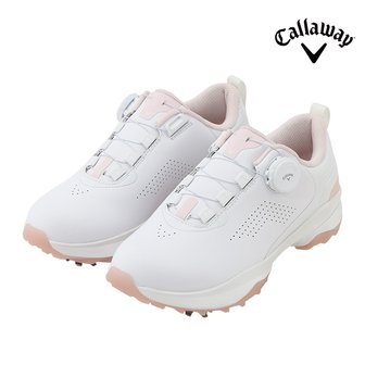 캘러웨이 2024 우먼스 프로 컴포트 여성용 골프화 화이트/핑크