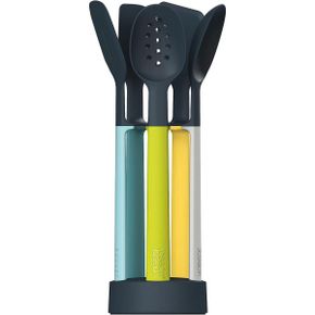 영국 조셉조셉 조리도구 Joseph Elevate Silicone 5-Piece Kitchen Tool Set with Compact Stand