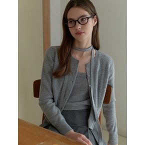 Moat cardigan set_3piece (gray)