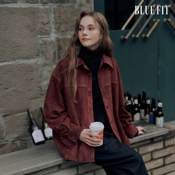 [25FW최신상] 블루핏X로보 이태리 스웨이드 자켓