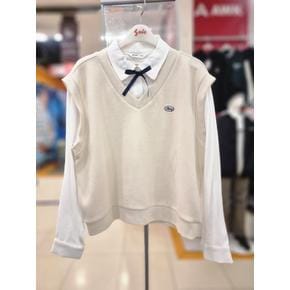 주)소이 세이브존01 신학기 봄 여아 레이어드 셔츠조끼티 25S1459 (S32371320)