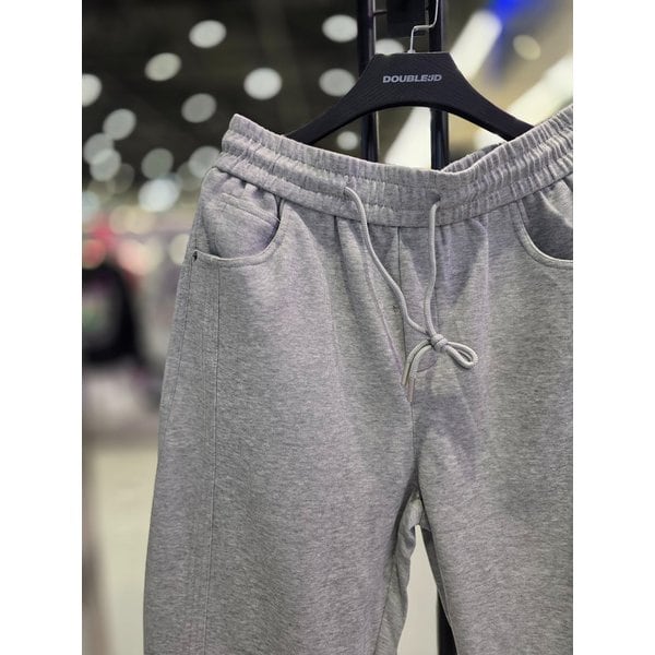 [시흥점] 사이드 베어자수 무지 세미와이드 조거팬츠(남여공용)/JHZZ80419GY