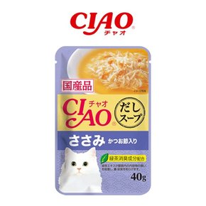 CIAO 다시스프 파우치 닭가슴살&가츠오부시 40g