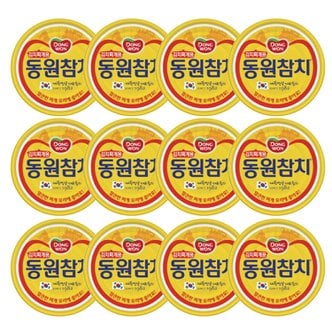  동원 김치찌게참치 100g x 12캔 / 참치캔 통조림