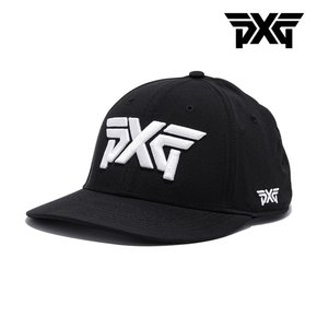 PXG 경량 스트럭쳐드 로우 크라운 스냅백 골프 캡모자 블랙