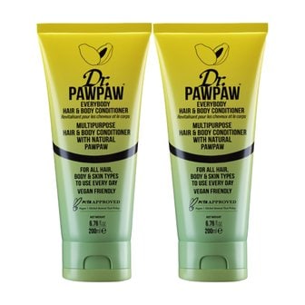  Dr. PAWPAW 닥터포포 에브리바디 헤어&바디 200ml 2팩