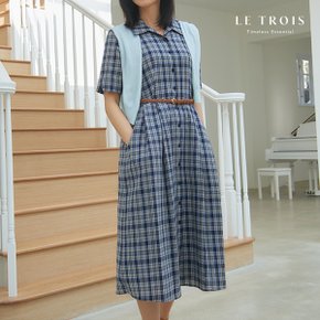 [LE TROIS] 이보영의 르투아 24S/S 체크 원피스