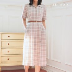 [LE TROIS] 이보영의 르투아 24S/S 체크 원피스