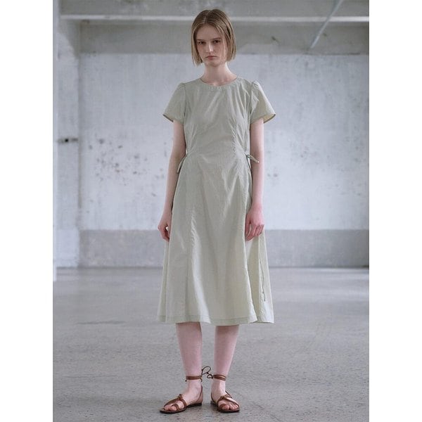 String Detail Long Dress  Light Green (KE6371M09H)
